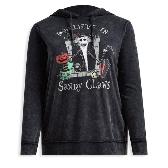 Torrid 3 (3X) Disney Nightmare Before Christmas Sandy Claws Hoodie Sweatshirt - Picture 4 of 7